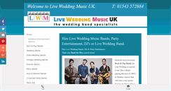 Desktop Screenshot of liveweddingmusic.co.uk