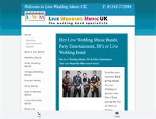 Tablet Screenshot of liveweddingmusic.co.uk